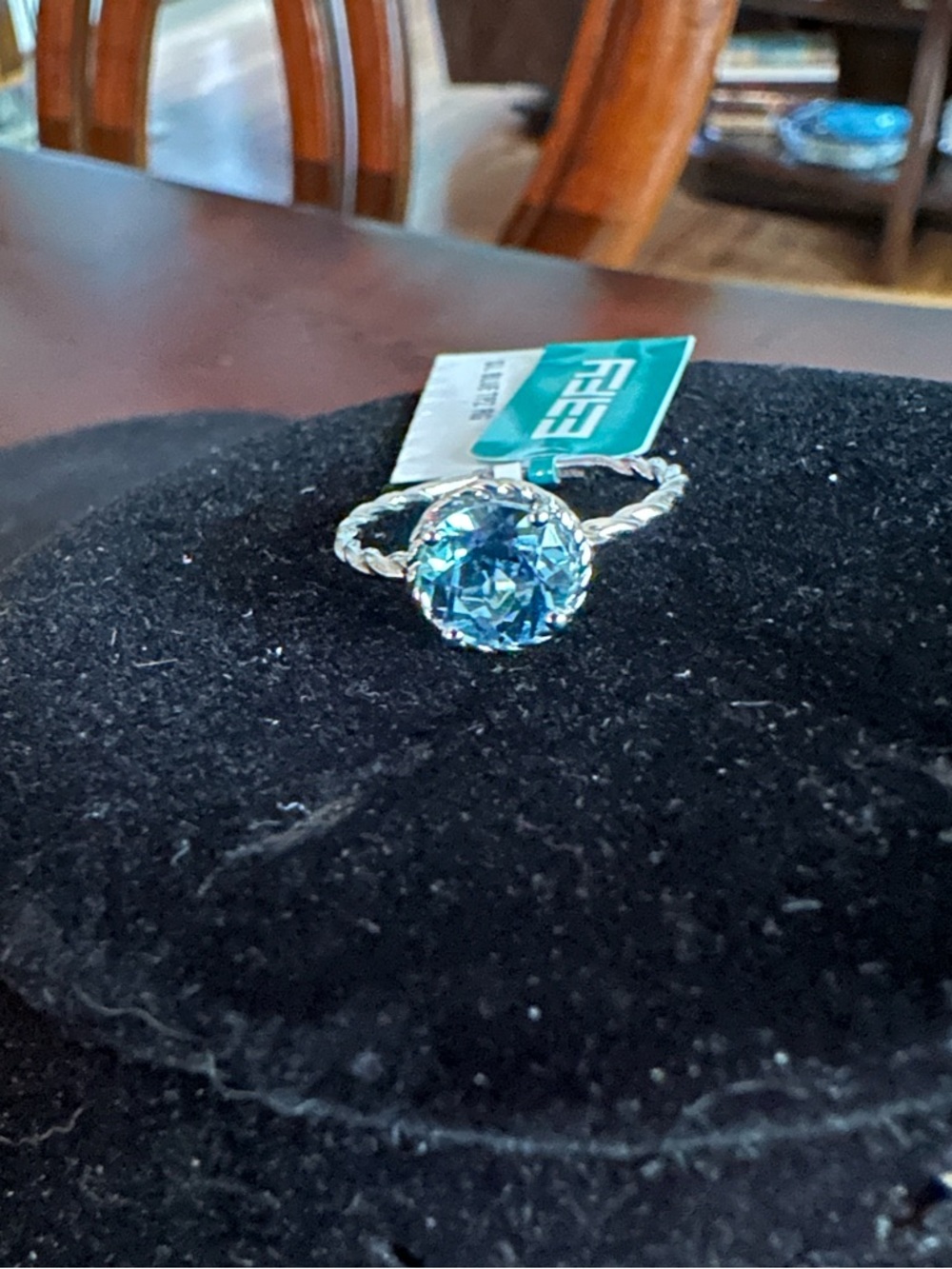 Effy Blue Topaz Twist Band Ring - Picture 12 of 14